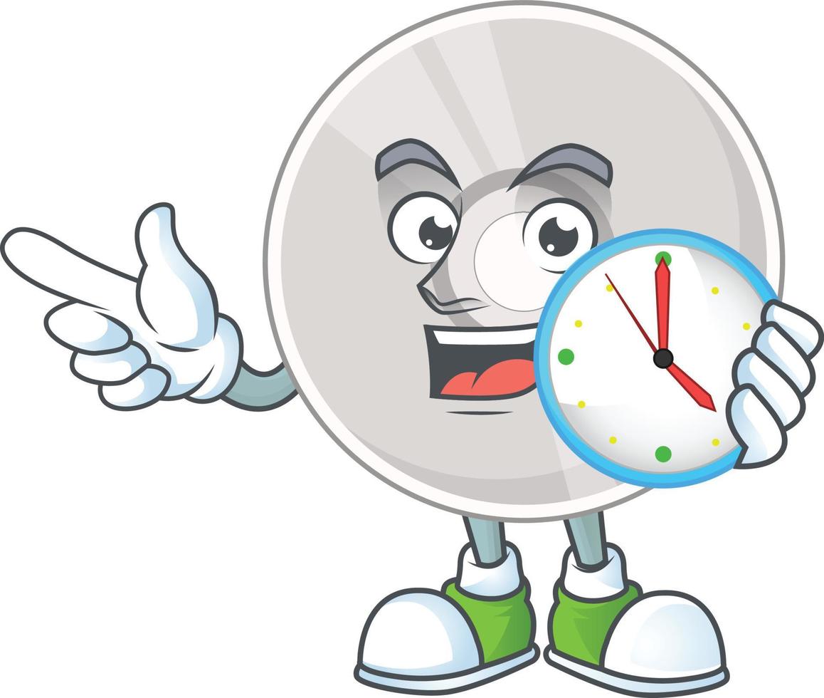 Cartoon character of compact disk vector