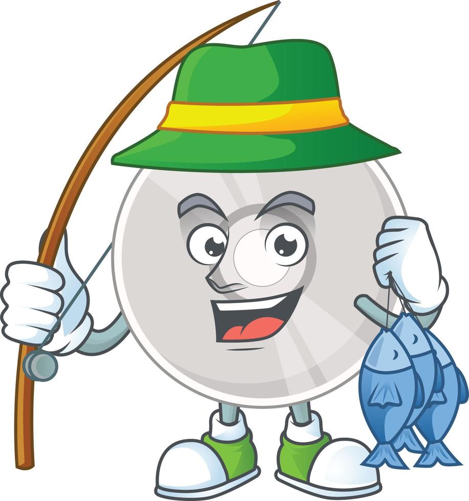 Cartoon character of compact disk vector