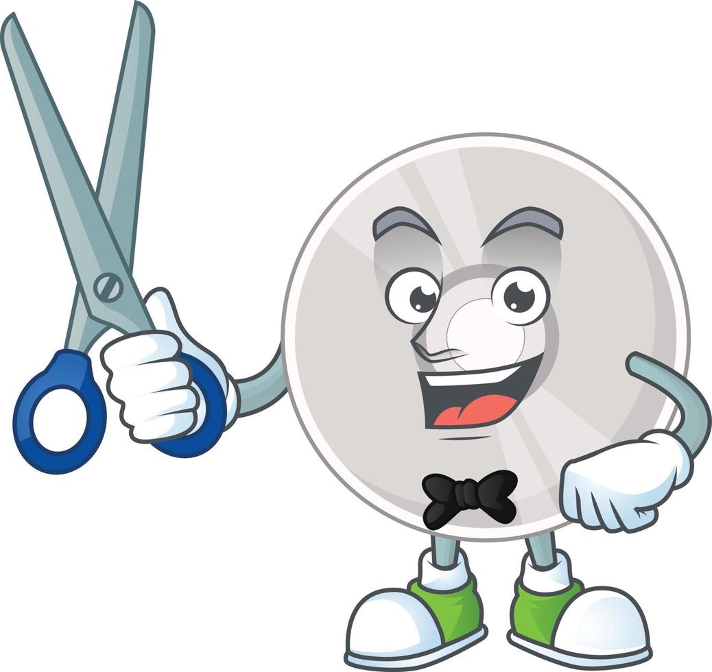 Cartoon character of compact disk vector
