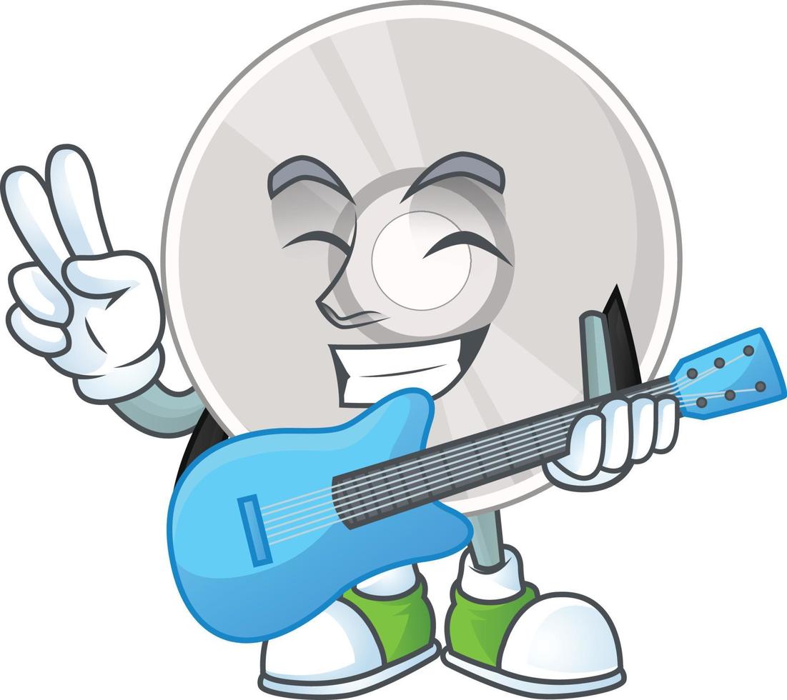 Cartoon character of compact disk vector