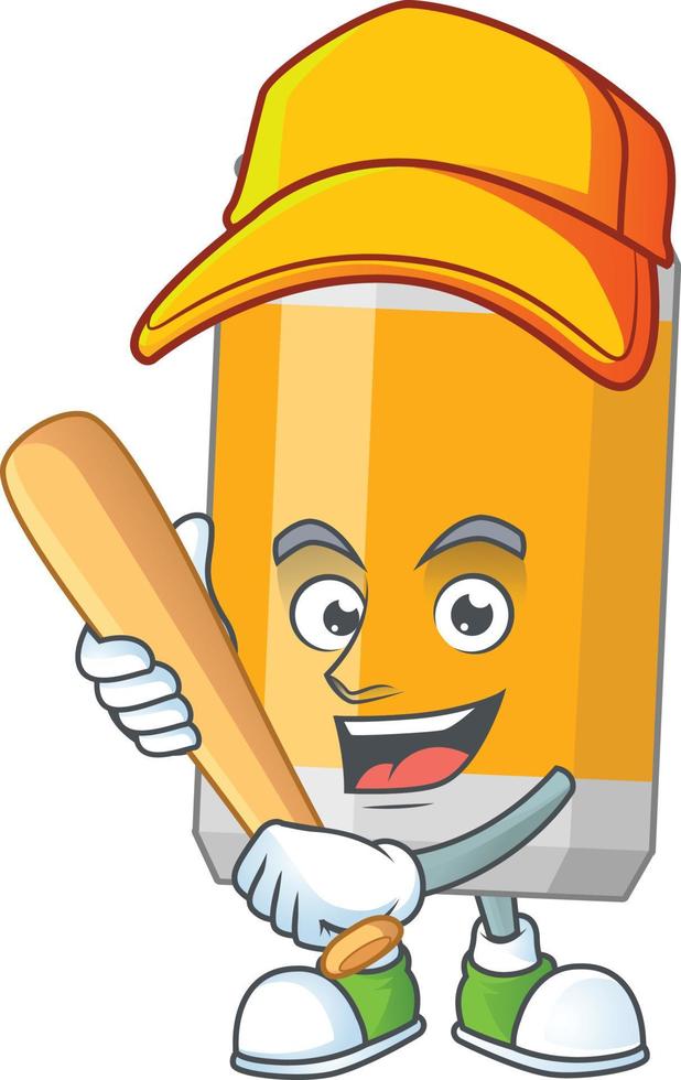 Cartoon character of beer vector