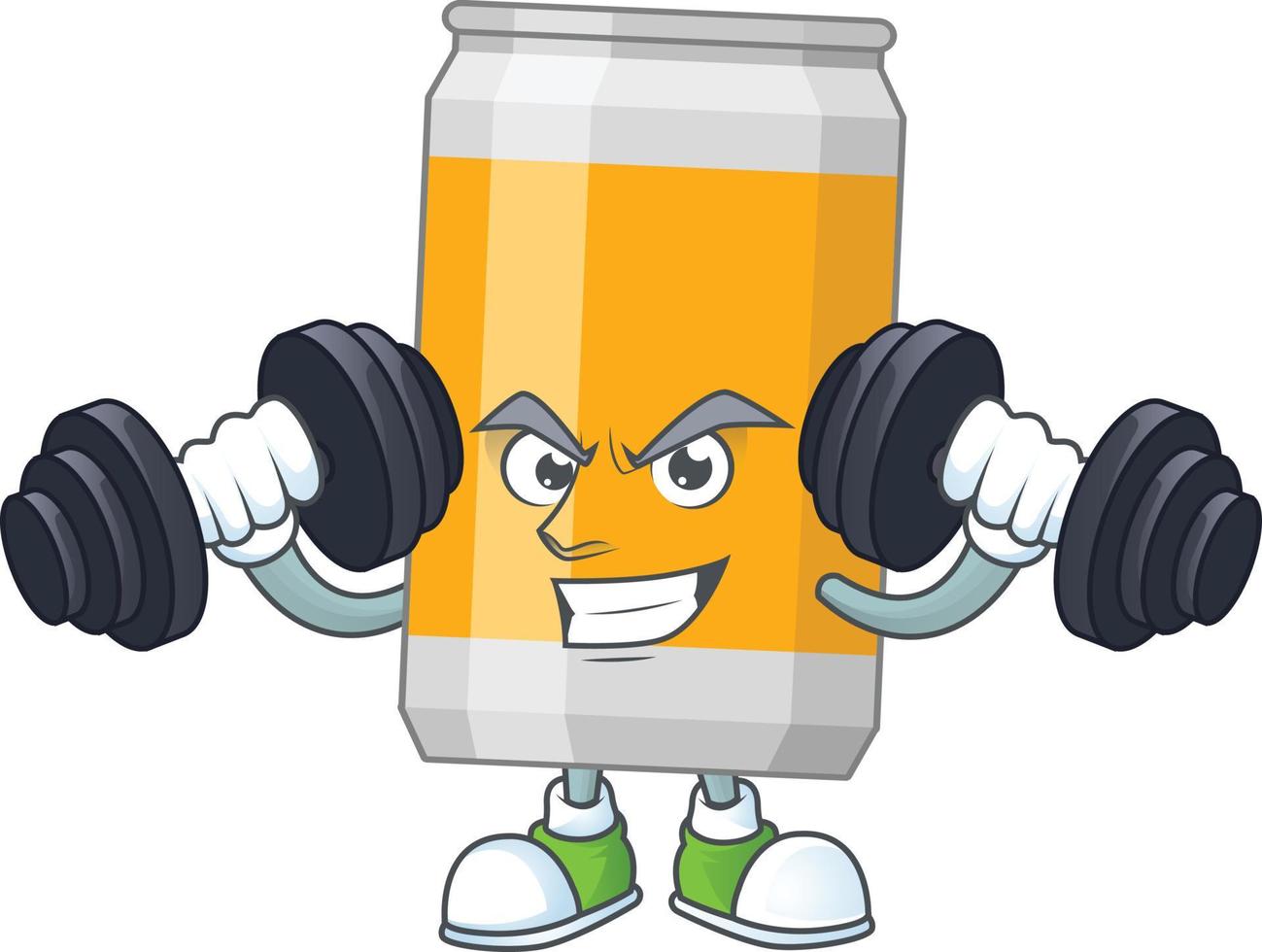 Cartoon character of beer vector