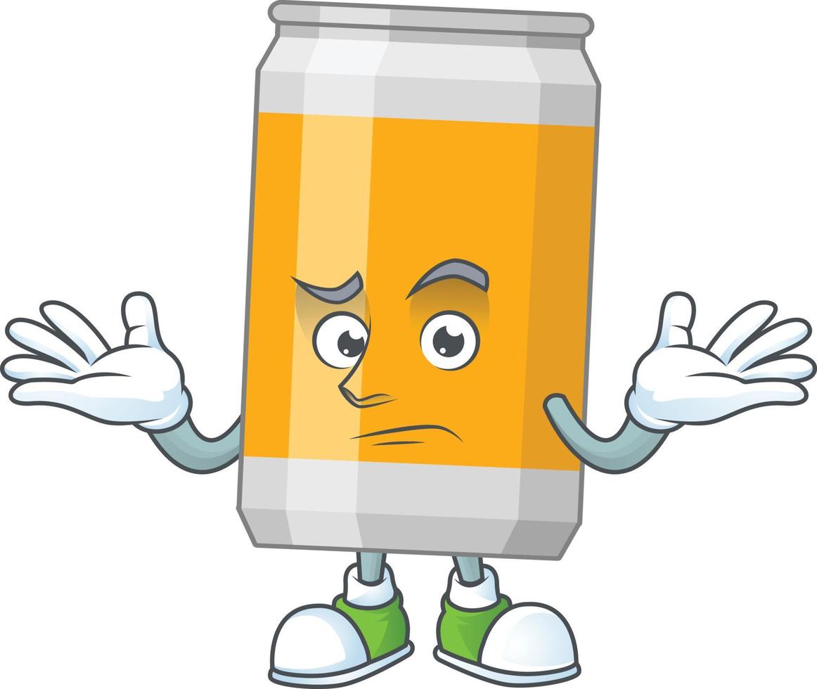 Cartoon character of beer vector