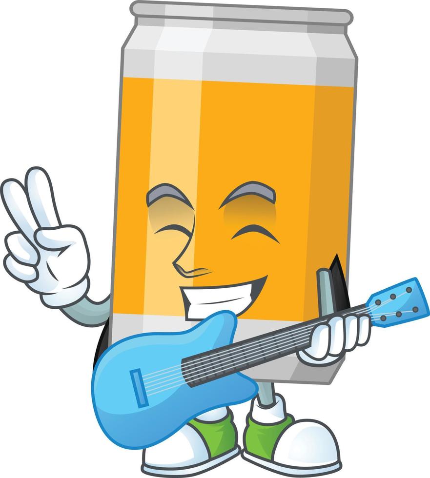 Cartoon character of beer vector