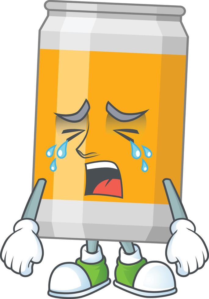 Cartoon character of beer vector