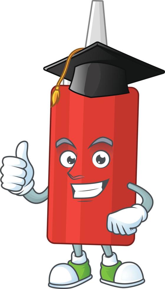 Cartoon character of sauce bottle vector
