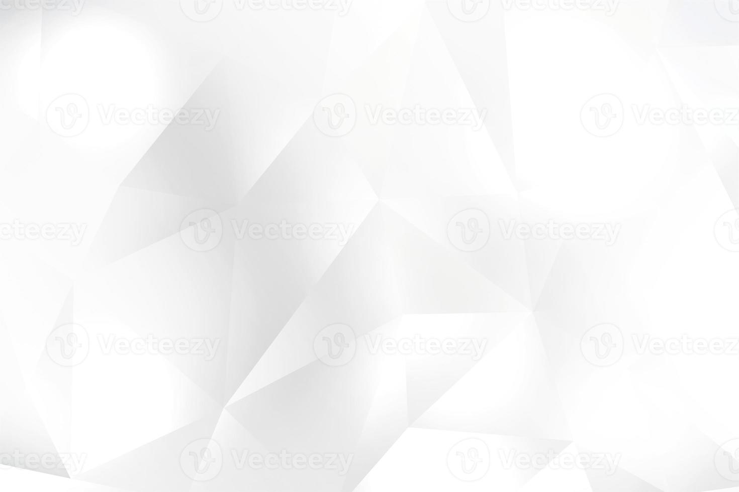 3D Render illustration with gray and white polygon background. photo