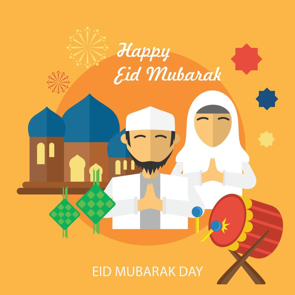 Eid Mubarak Day vector