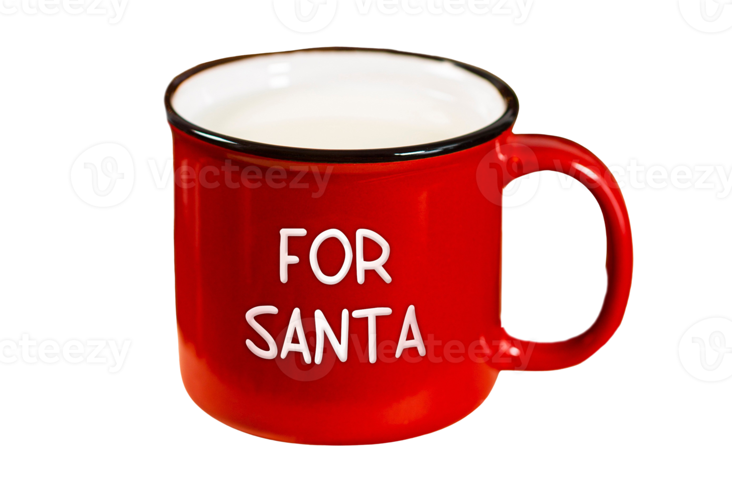 Red christmas cup isolated on a transparent background png