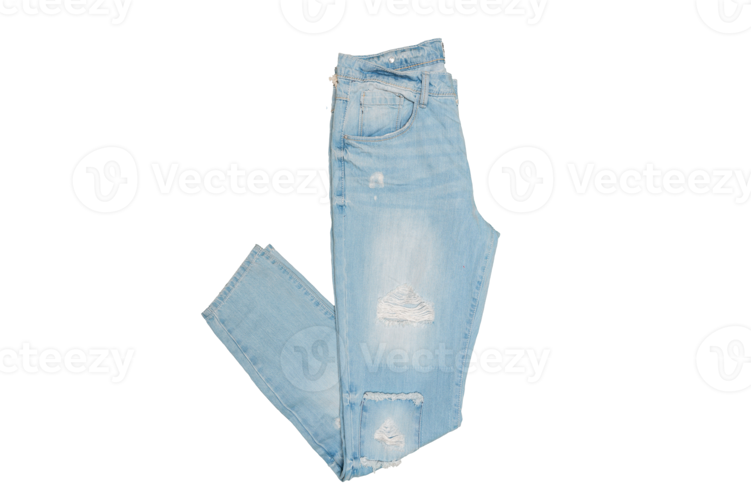 bleu jeans isolé sur une transparent Contexte png