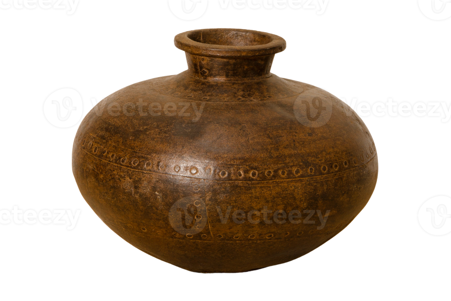 Brown vase isolated on a transparent background png