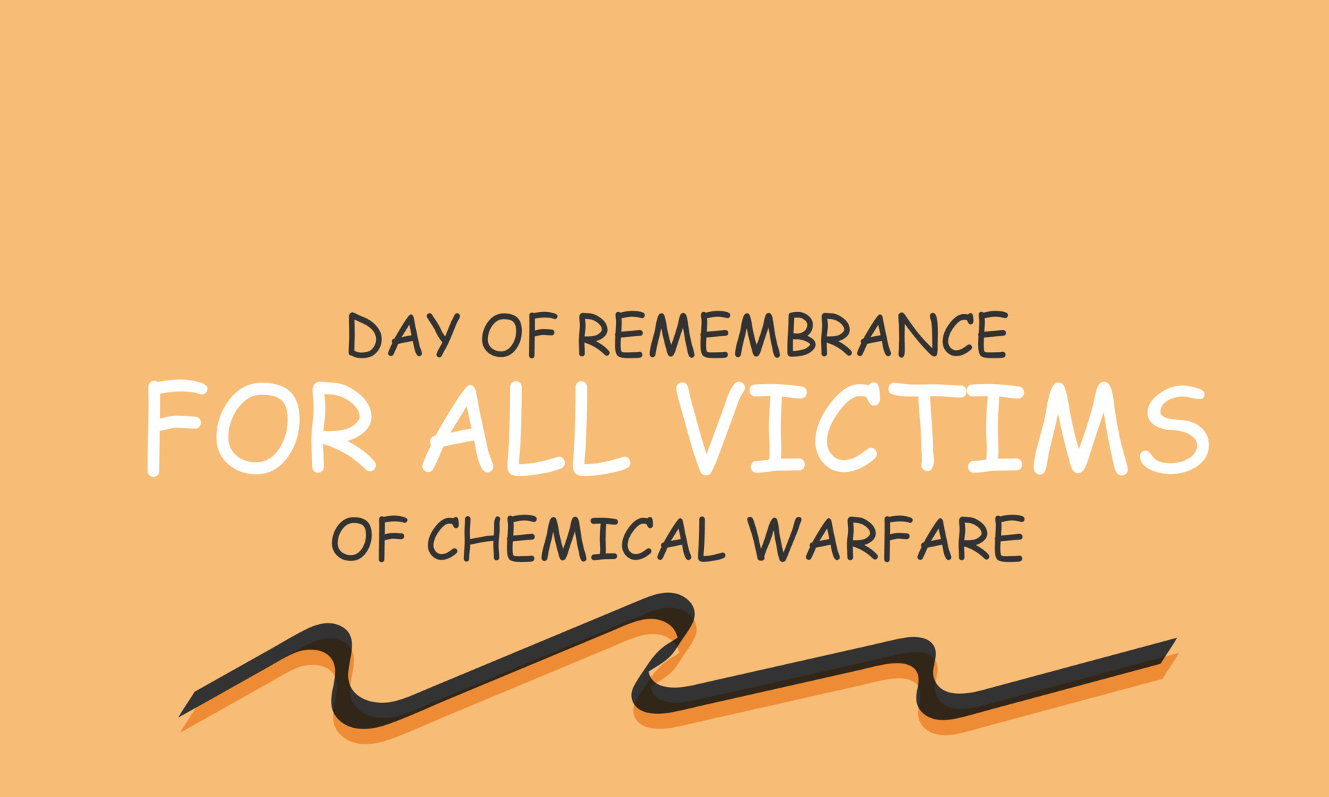 Day of Remembrance for all Victims of Chemical Warfare. Template for background, banner, card