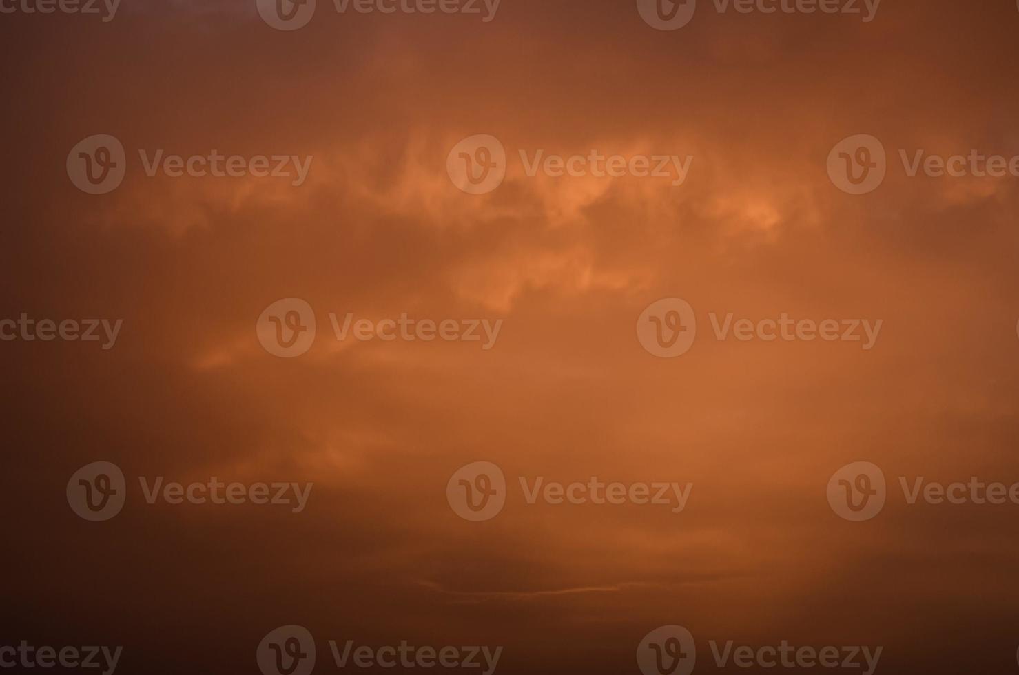 Orange cloudy sky photo