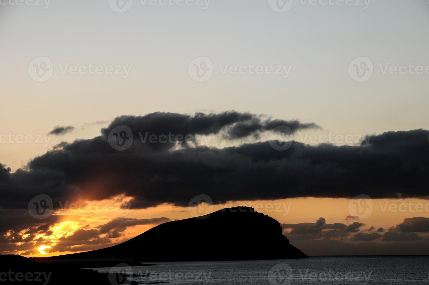 hermoso cielo nublado foto