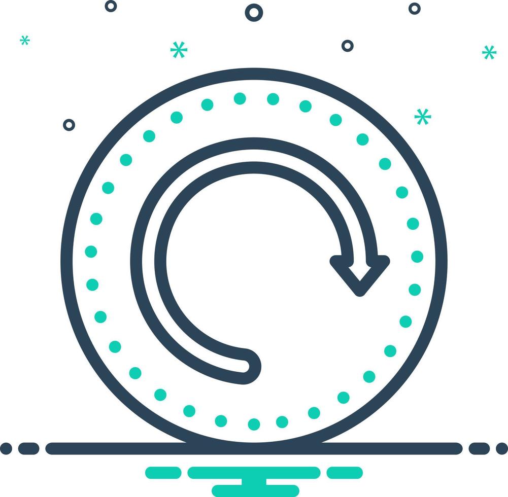mix icon for undo vector