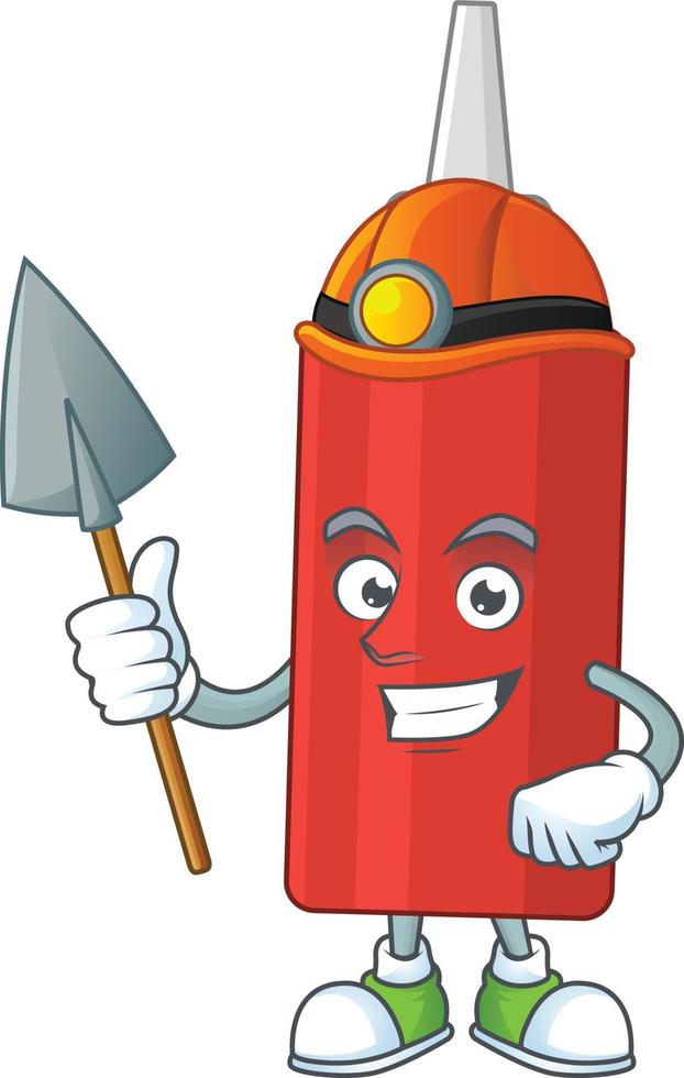 Cartoon character of sauce bottle vector