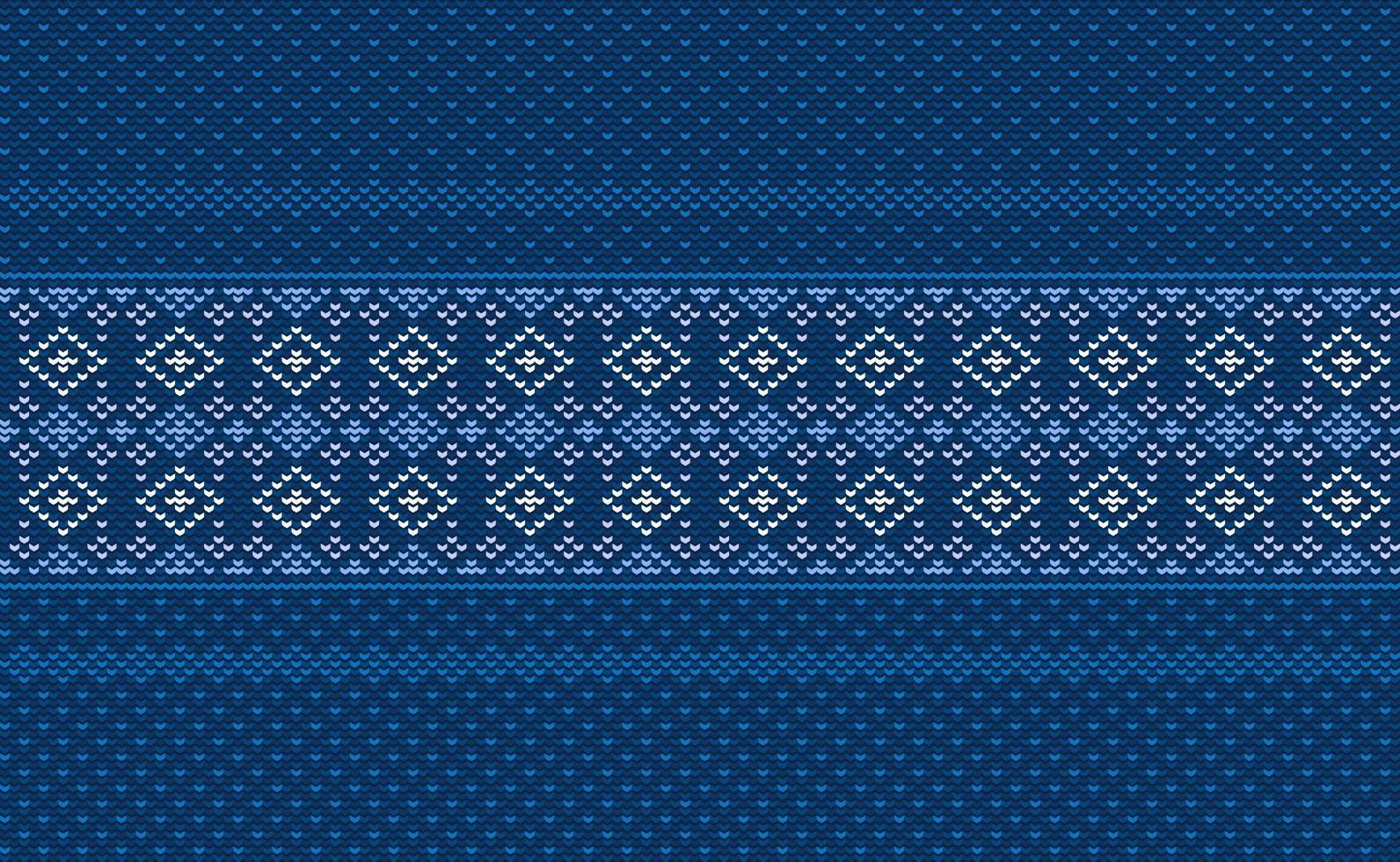 Sweater knitting pattern, Vector ethnic embroidery geometric background, Knitted abstract beautiful style