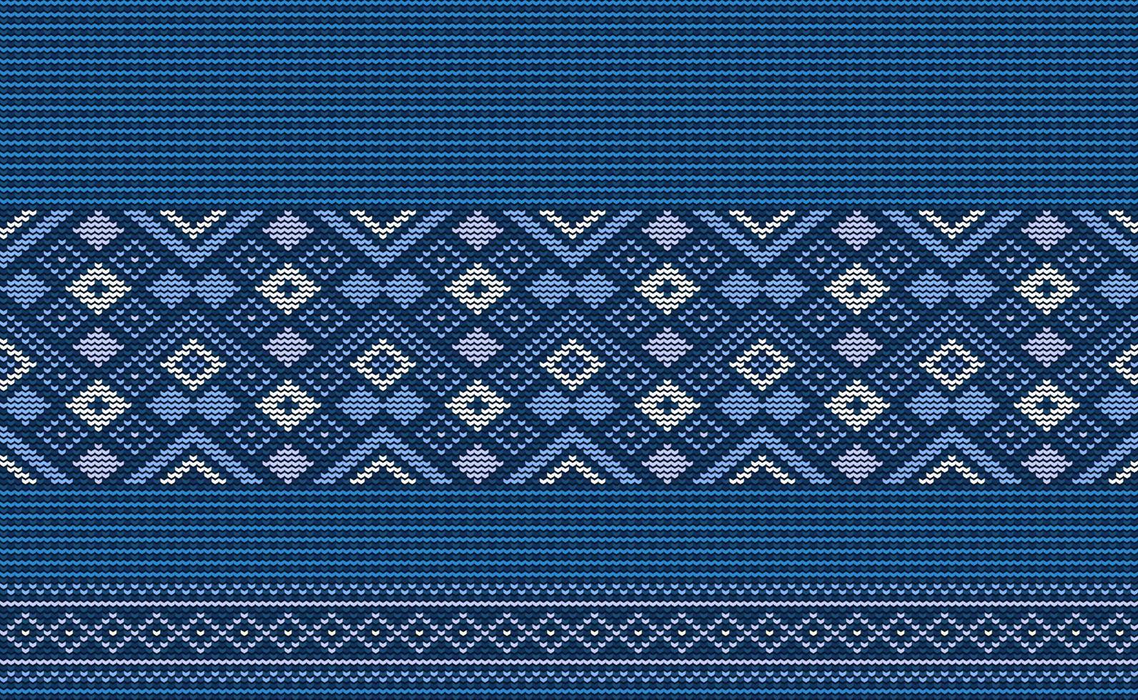 Vector cross stitch oriental background, Knitted ethnic pattern, Embroidery retro geometry style