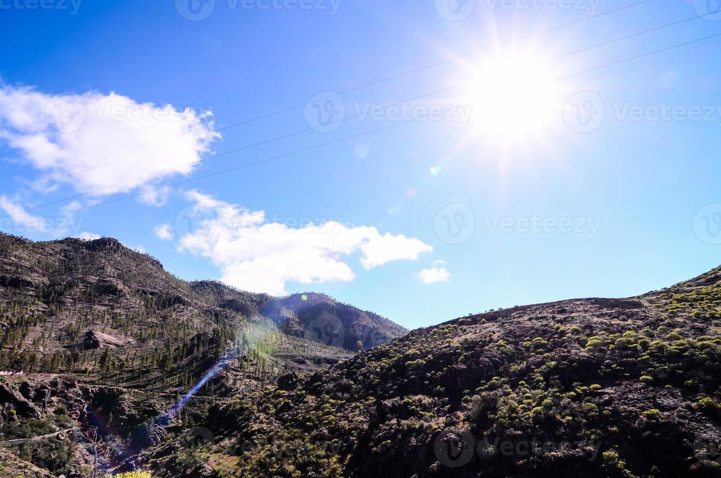 Scenic mountain landscape photo