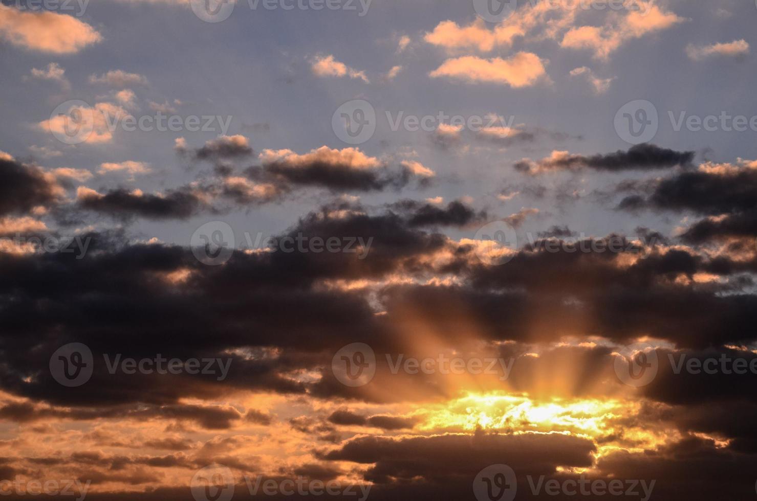 Colourful sky at sunset photo