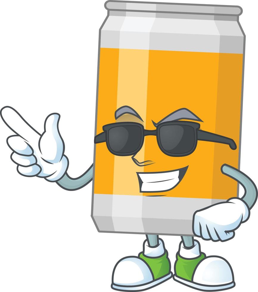 Cartoon character of beer vector