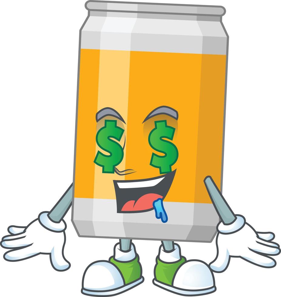 Cartoon character of beer vector