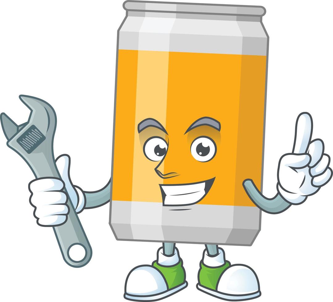 Cartoon character of beer vector