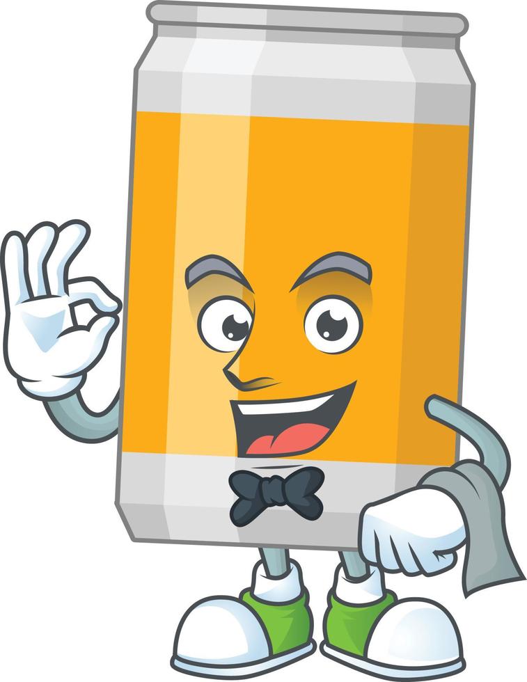 Cartoon character of beer vector