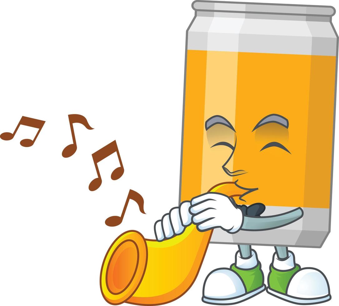 Cartoon character of beer vector