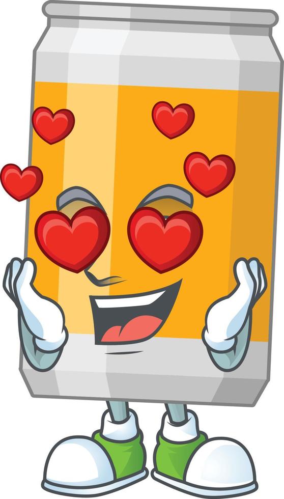 Cartoon character of beer vector