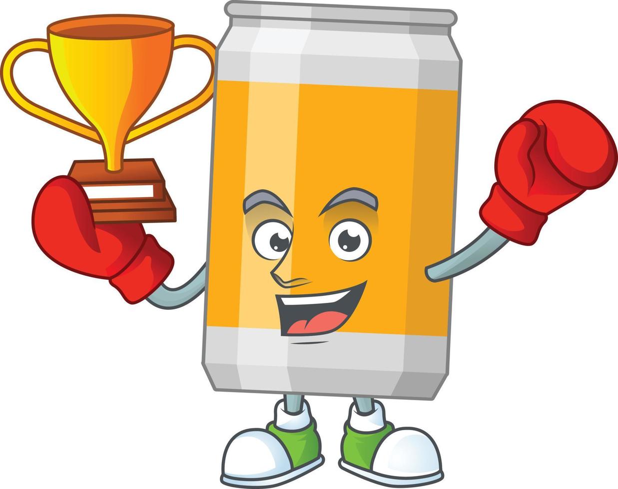 Cartoon character of beer vector