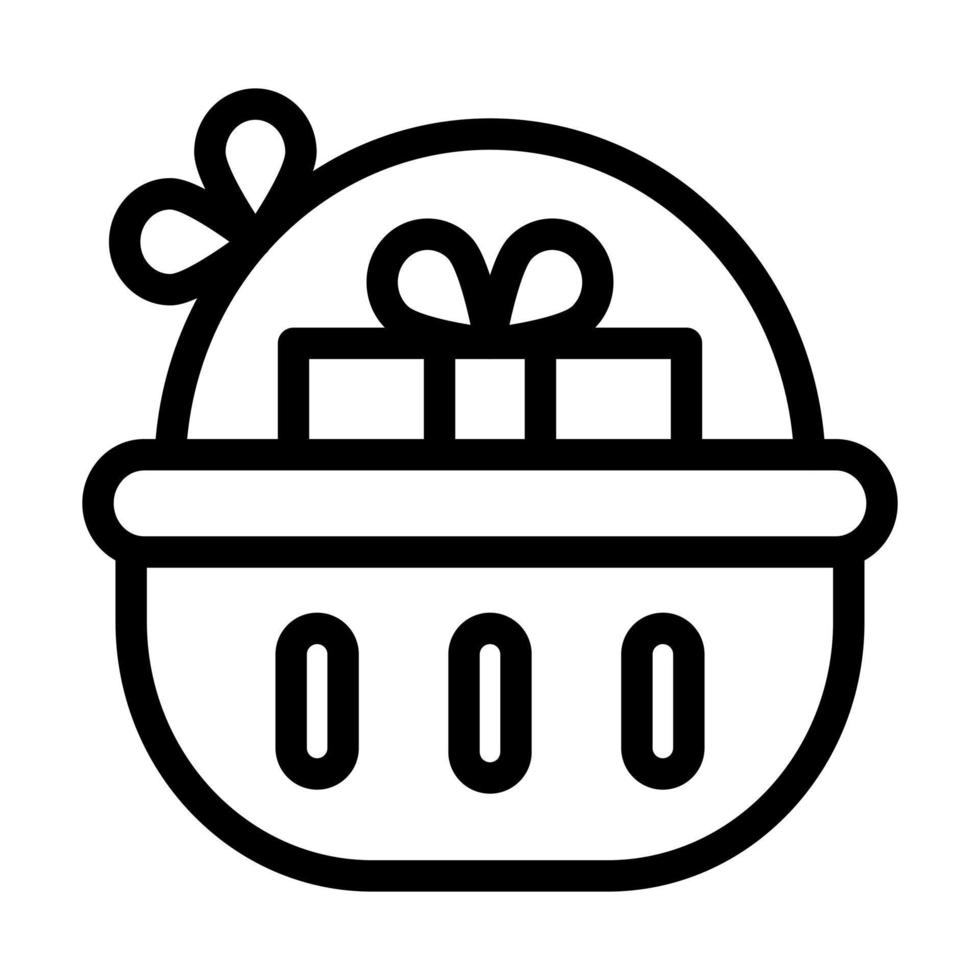 Hamper Icon Design vector