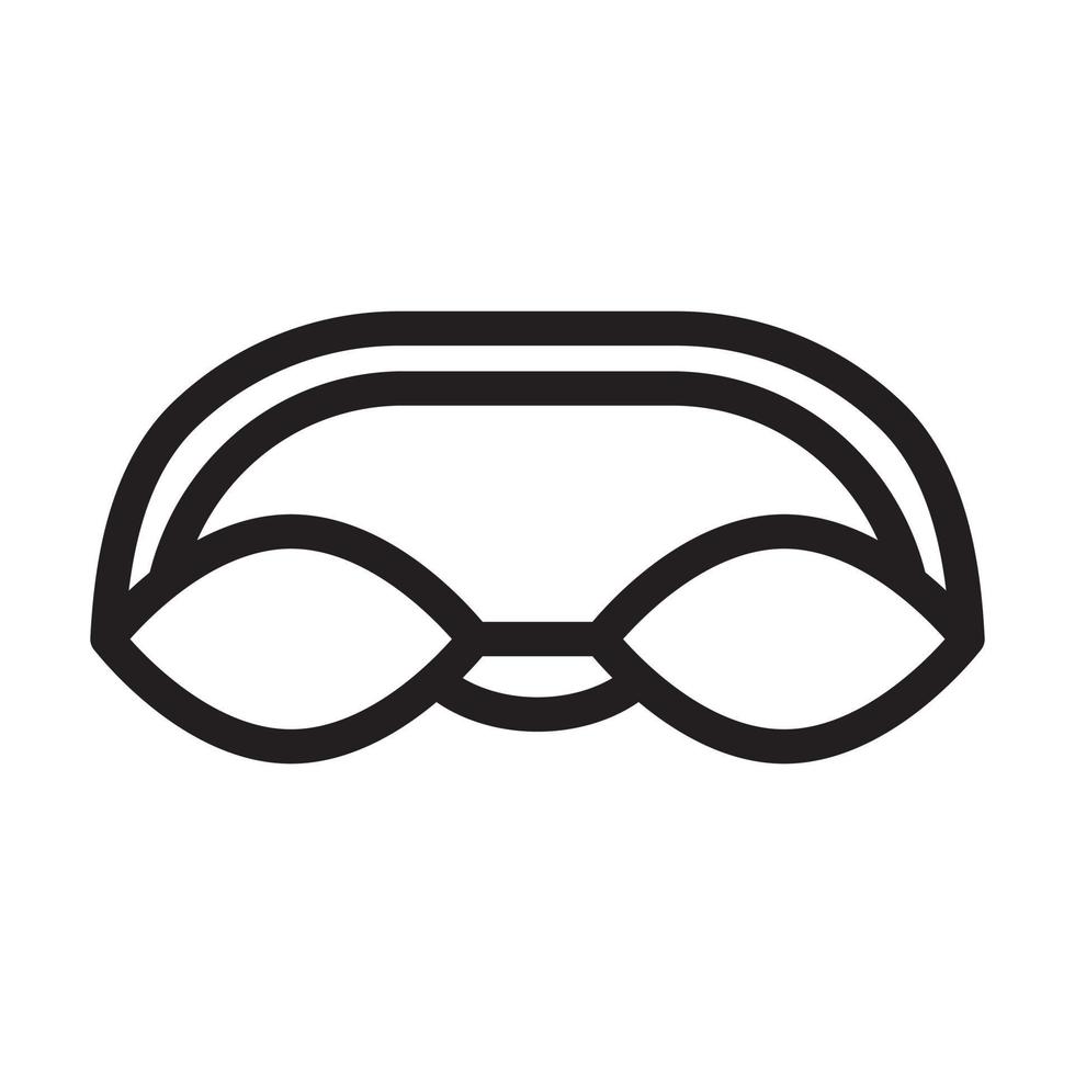 Swimming Glasses Icon Design vector