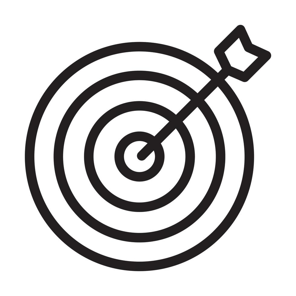 Dart Board Icon Design vector