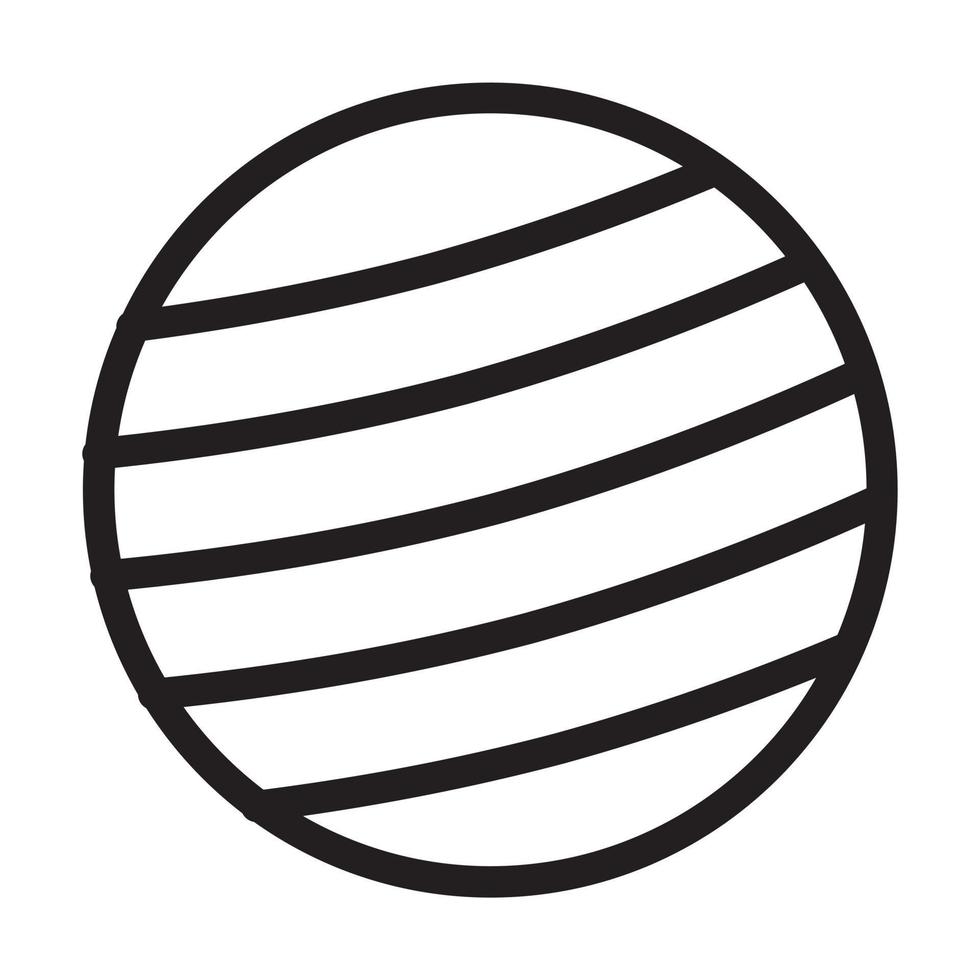 Yoga Ball Icon Design vector