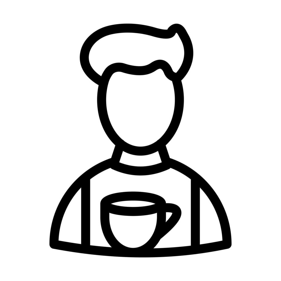 Barista Icon Design vector