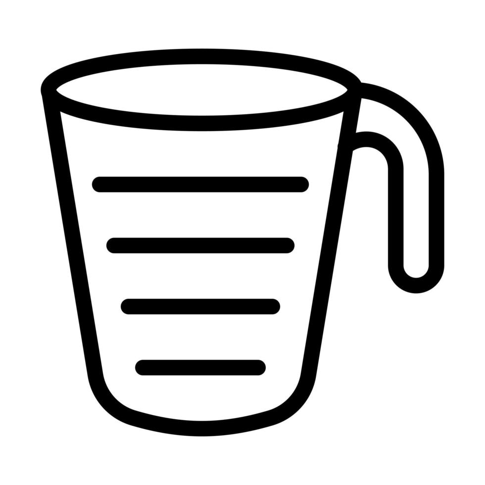 Measuring Cup Icon Design vector