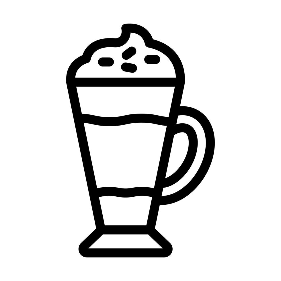 Latte Macchiato Icon Design vector