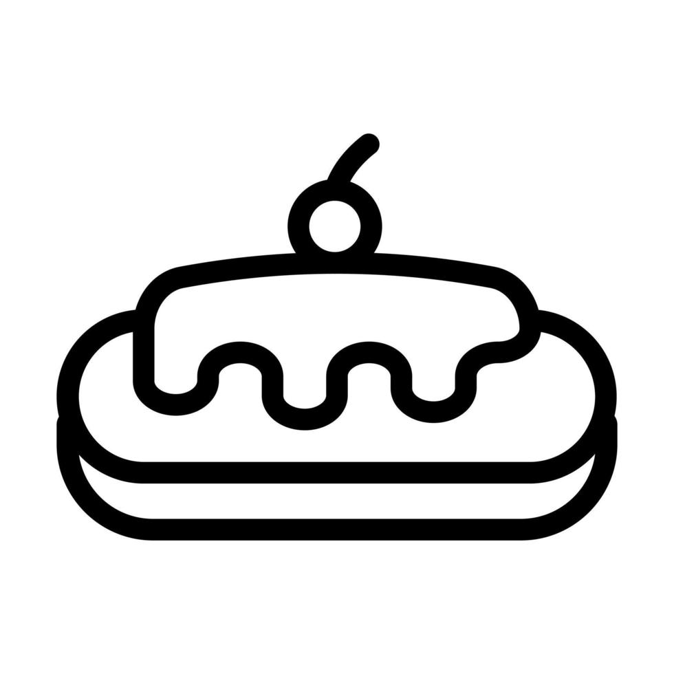 Eclair Icon Design vector