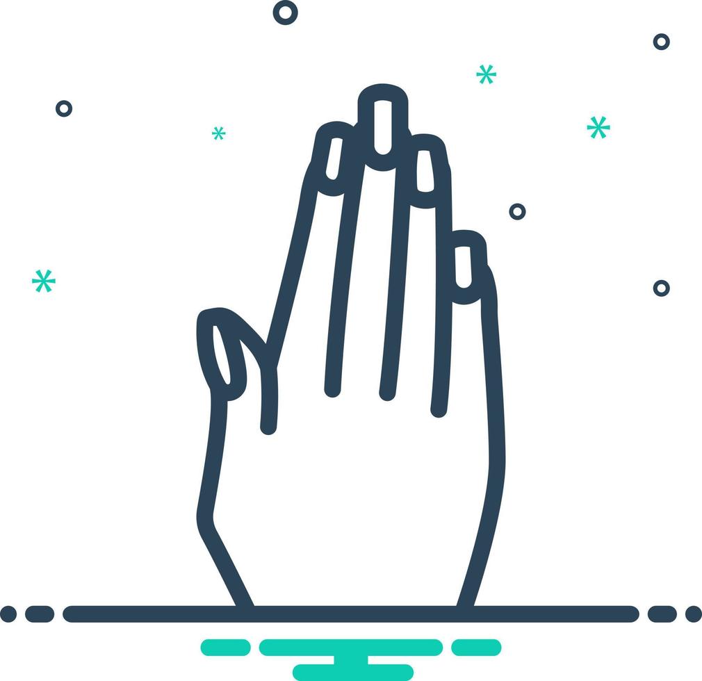 mix icon for nail vector