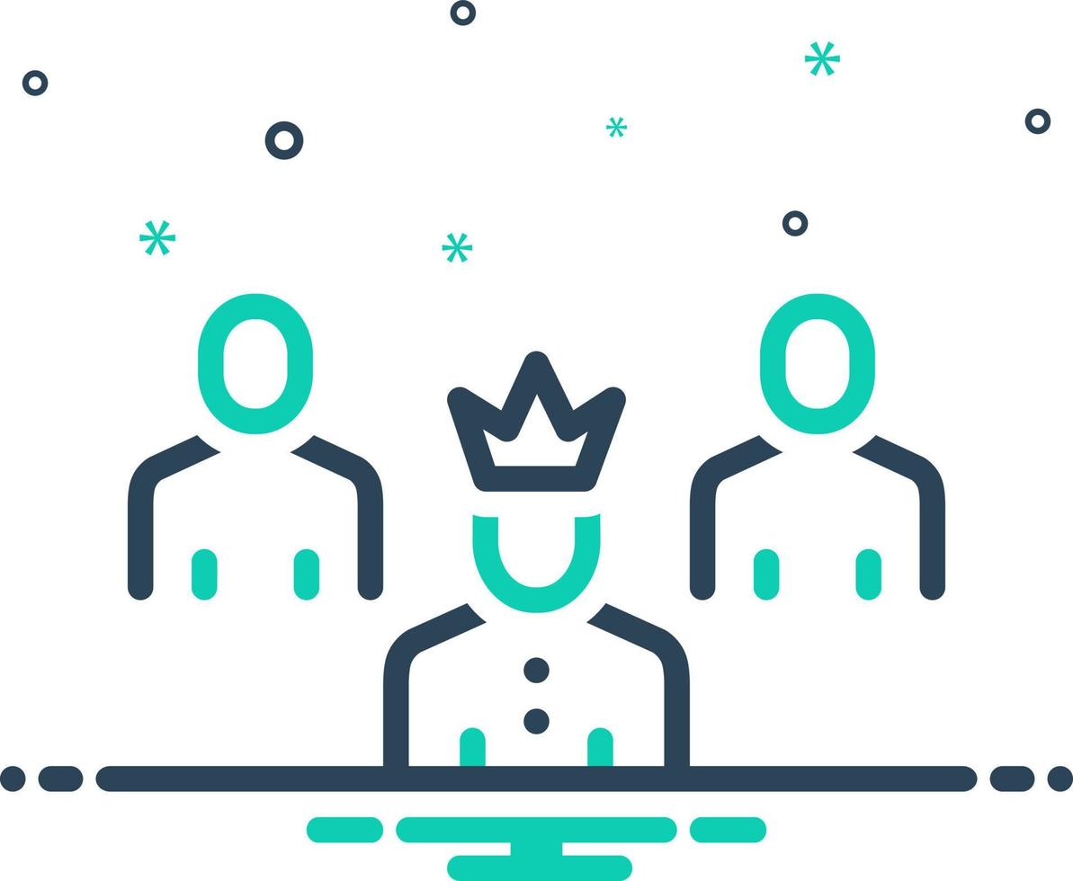 mix icon for moderator vector