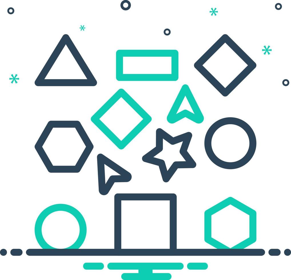 mix icon for various vector