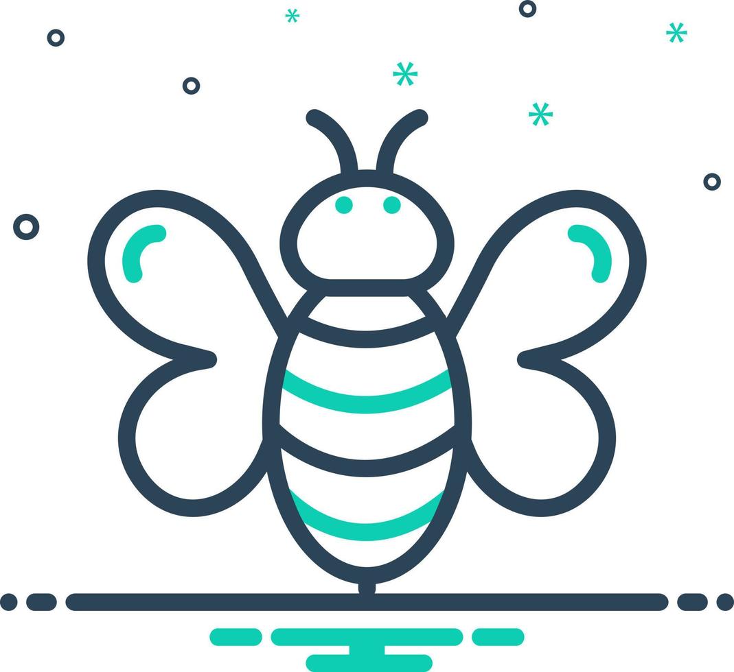 mix icon for bee vector