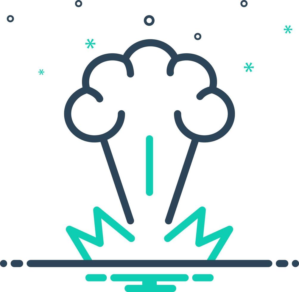 mix icon for explosion vector