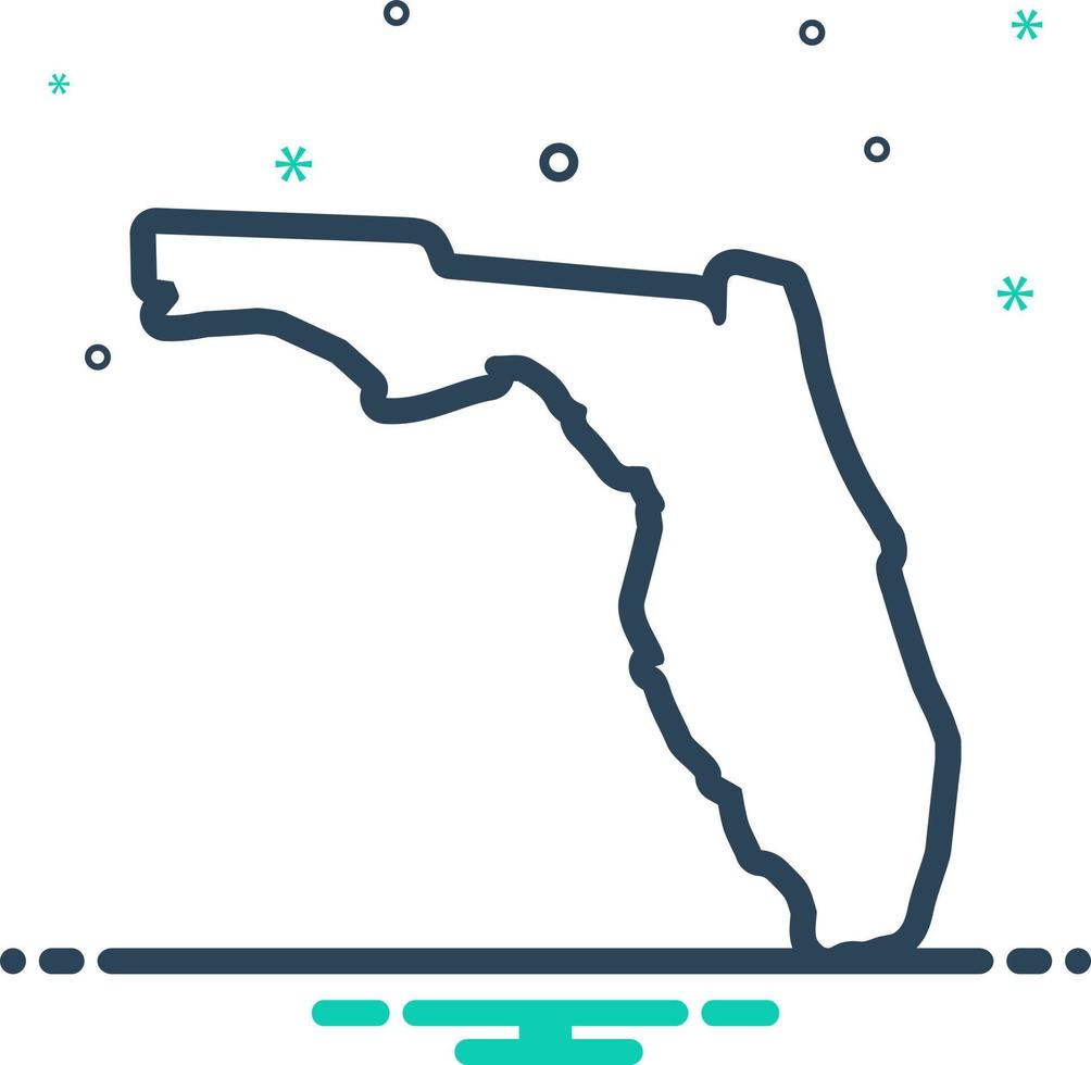 icono de mezcla para miami vector