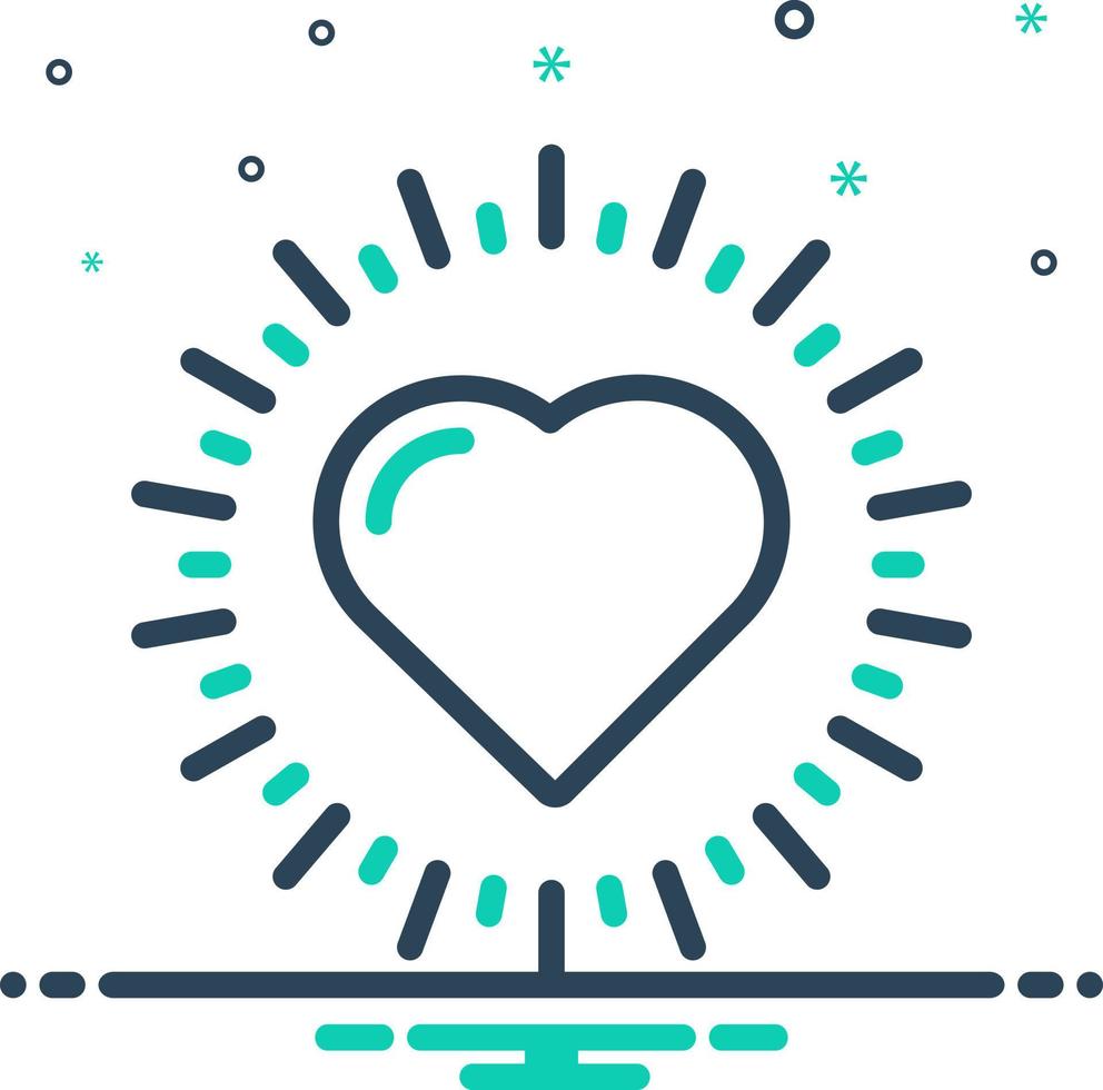 mix icon for hart vector
