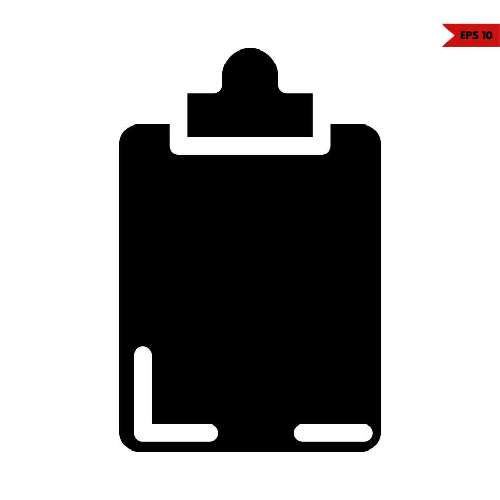 clipboard  glyph icon vector