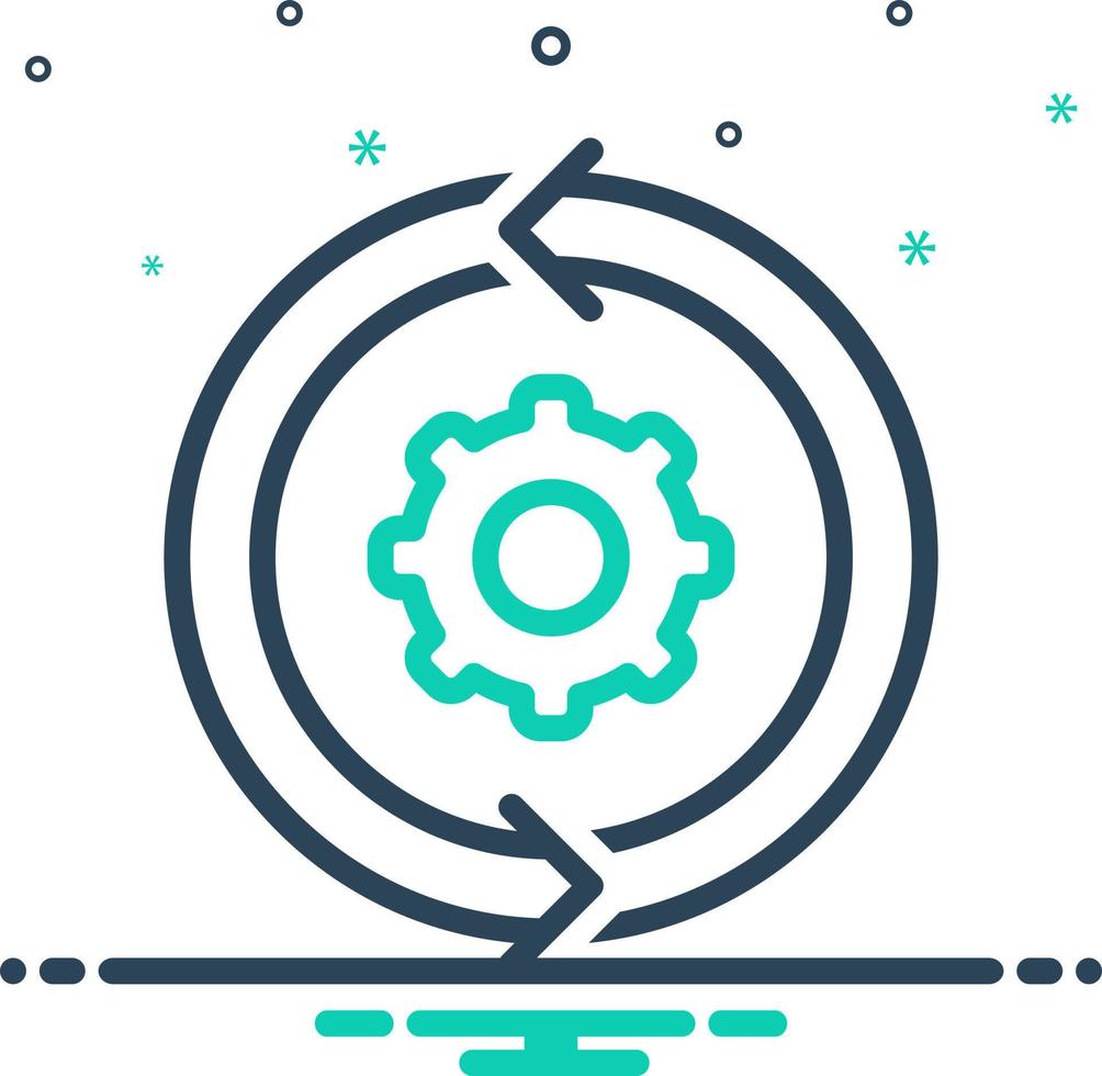 mix icon for continued vector