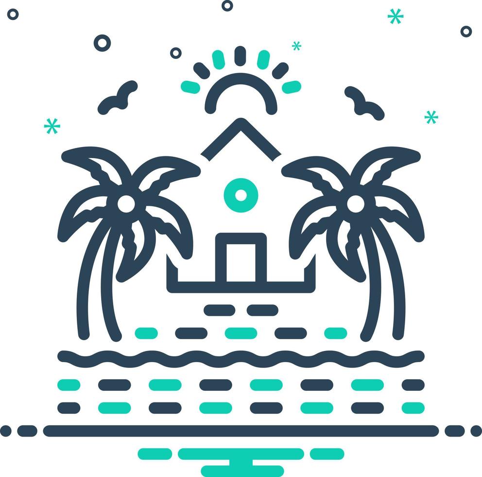 mix icon for maldives vector