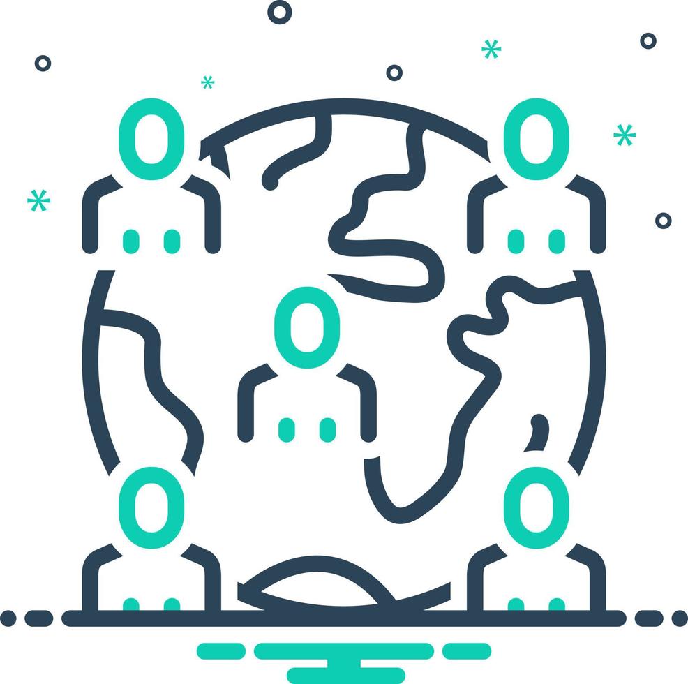 mix icon for clients vector